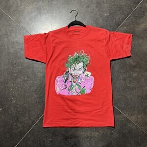 Vintage 80s DC Comics Batman Joker HaHaHa Single Stitch T-Shirt L Thin And Soft